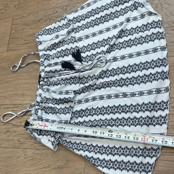 GAP Blue and White Women's Blouse With Tassels Size Medium - Picture 5 of 7